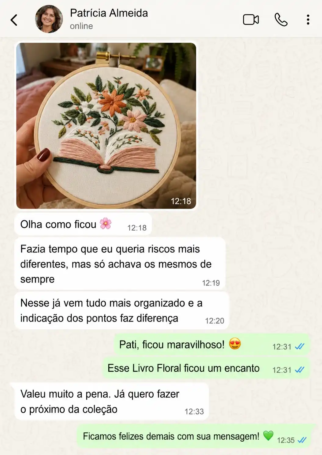 Depoimento no WhatsApp