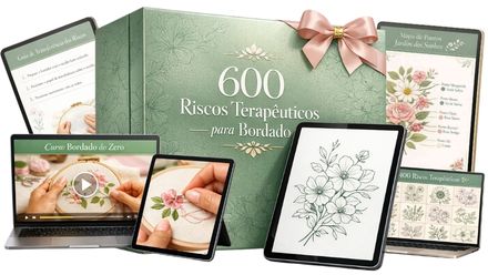 600 Riscos Terapêuticos para bordado